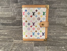 Louis Vuitton Monogram Multicolore Agenda PM in Weiß