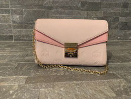 MCM Leder mit Monogramm Millie Crossbody Small in Lotus