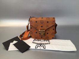 MCM Visetos Mini Patricia in Cognac