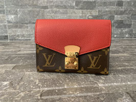 Louis Vuitton Monogram Canvas Pallas Compact Geldbörse NM in Cerise