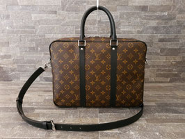 Louis Vuitton Monogram Macassar Porte Documents Voyage PM