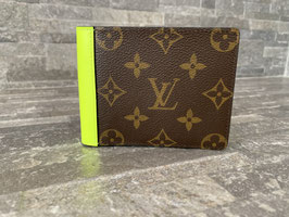 Louis Vuitton Monogram Macassar Fluo Multiple Geldbörse