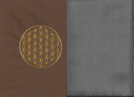 Blume des Lebens Braun + Steingrau