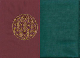 Blume des Lebens Bordeaux + Petrol
