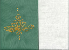 Lotusblüte Mintgrün + Creme
