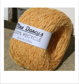 Pelote qualité coton RECYCLÉ 'jaune bouton d'or'