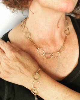 Shapes - necklaces + bracelets in sterling + 18k gold vermeil