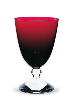 Vega Glas schmal, rot, Design Savinel & Roze