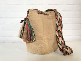 OKRA Mochila bag handcrafted by Colombian Wayuu women