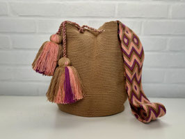 OKRA Mochila bag handcrafted by Colombian Wayuu women