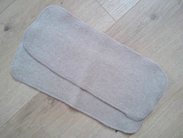 Wolleinlagen aus Schurwolle, 2 Stück, "beige"