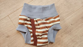 Split-Unterhose, Wolle, Größe 86/92 "Streifen"