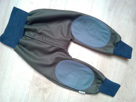 Hose mit Reißverschluss, Wolle, Größe 86/92, "grün"