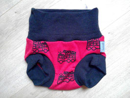 Unterhose, Wolle Seide, Größe 80-92 "Feuerwehr"
