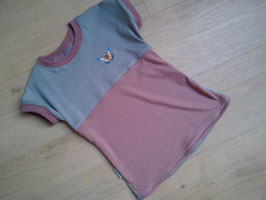 windelfreies T-Shirt, extra lang, Wolle, 80/86, "Schmetterling"