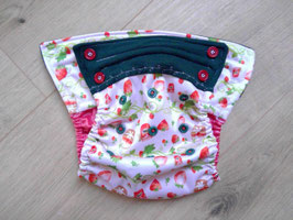 MiniFlexi (PUL/Jersey)  Onesize "Erdbeeren" -Neue Version