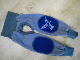 Abhaltehose, Merinowolle, Größe 80/86, "Vogel"
