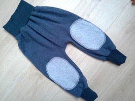 Hose mit Reißverschluss, Wolle, Größe 86/92, "anthrazit"