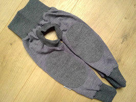 Abhaltehose, Wolle, Größe 74/80, "Geringelt"