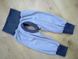 Abhaltehose, Baumwolle, Größe 62/68 "Grau" UPCYCLING♻
