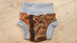 Split-Unterhose, Wolle, Größe 86/92 "Igel"