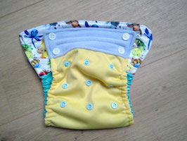MiniFlexi (PUL/Fleece)  Onesize "Wiesentiere" -Neue Version