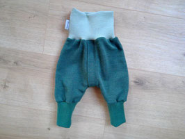 Hose mit Reißverschluss, Wolle, Größe 56/62, "Salbei"