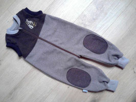 Windelfreier Overall, Größe 86/92, Wolle, "Bär"