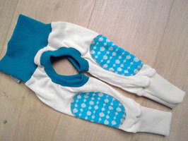 Abhaltehose Leggins, Größe 62-74, Wolle, "Pünktchen"