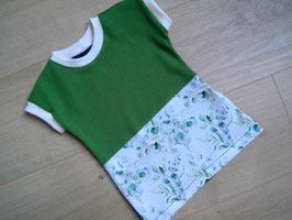 windelfreies T-Shirt, extra lang, Baumwolljersey, 62/68, "Eukalyptus grün"