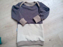 Pullover, Merinowolle, extra lang, 86/92, "braun"