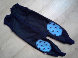Windelfreier Overall, Größe 86/92, Wolle, "Fische"
