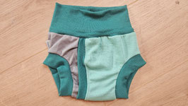 Split-Unterhose, Wolle, Größe 86/92 "türkis"