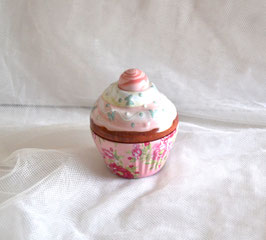 Cupe Cake rosa mit Rosen, Deckel rosa