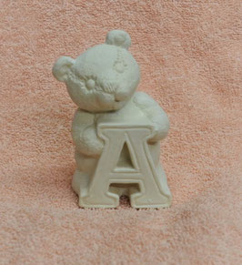 Buchstabenbär "A" weiß