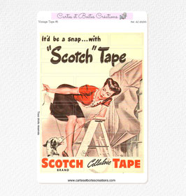 Planche d'Autocollants washi tape - vintage tape 1