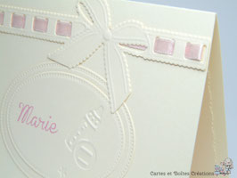 Faire-part naissance - Collection Douceur Rose