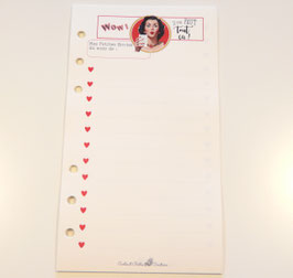 Inserts Wish List Style Vintage- Planner A5 ou Personal A6