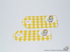 10 étiquettes cadeau Pâques - Collection Mademoiselle Cocotte