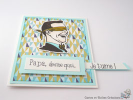 Carte de voeux - Fête des Pères Devinette