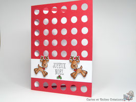 Carte de voeux Joyeux Noël - Boules de Neige
