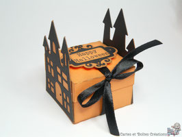 6 boîtes invité Halloween - Collection Maison Hantée