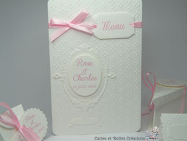 Menu mariage - Collection Joséphine
