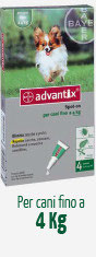 ADVANTIX CANE FINO A 4 KG - 4 PIPETTE