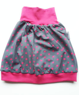 Rock "Pünktchen" pink-grau