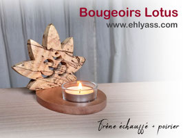 Bougeoir Lotus Ohm thème yoga