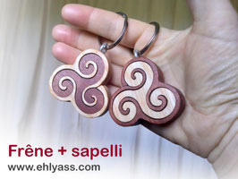 Porte-clés Triskell (2 bois)