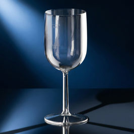 Weinglas 0.25l SAN glasklar weiss und schwarz