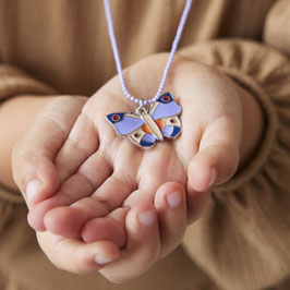 Kinderkette Schmetterling - Lila