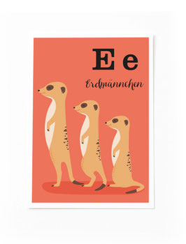 SALE - E wie Erdmännchen